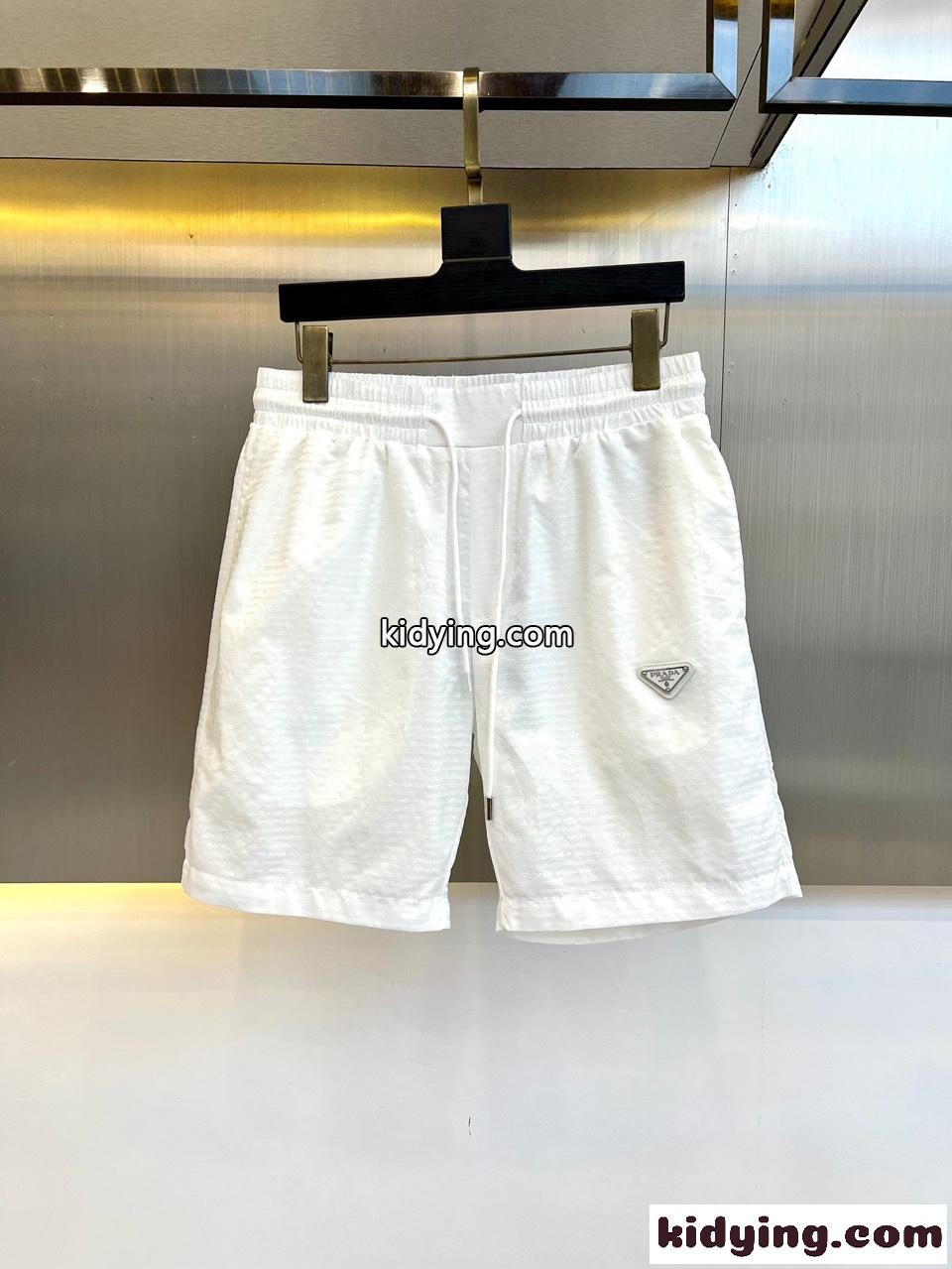 カジュアル 上品 プラダ パンツ コピー メンズ ショートパンツ ホワイト-0