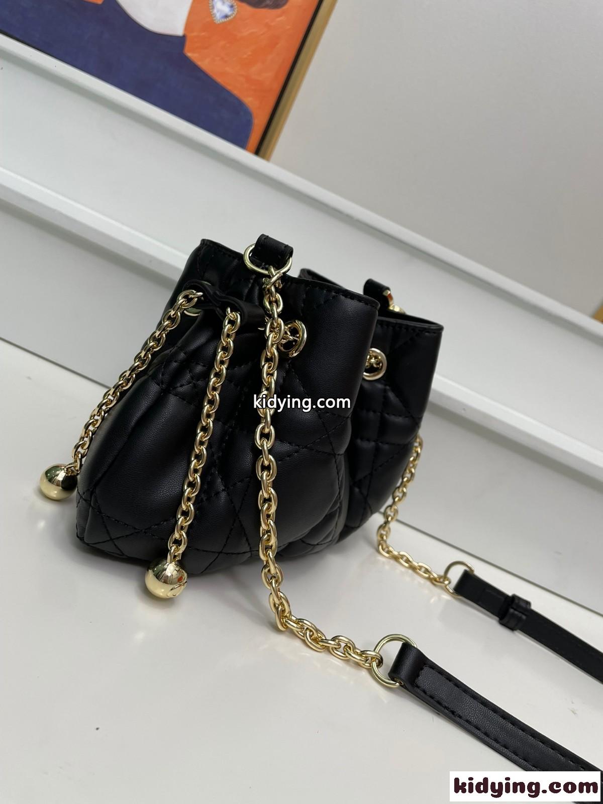 DIOR AMMI スモール バッグ クリスチャン・ディオール バッグ コピー ショルダーバッグ ブラック-1