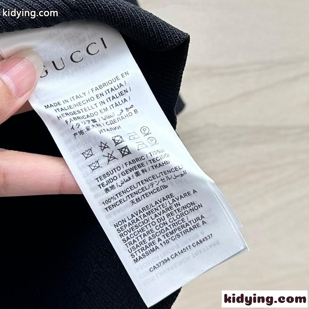 春夏 ラウンドネック 半袖 ニットトップス グッチ ニット コピー ブラック-3