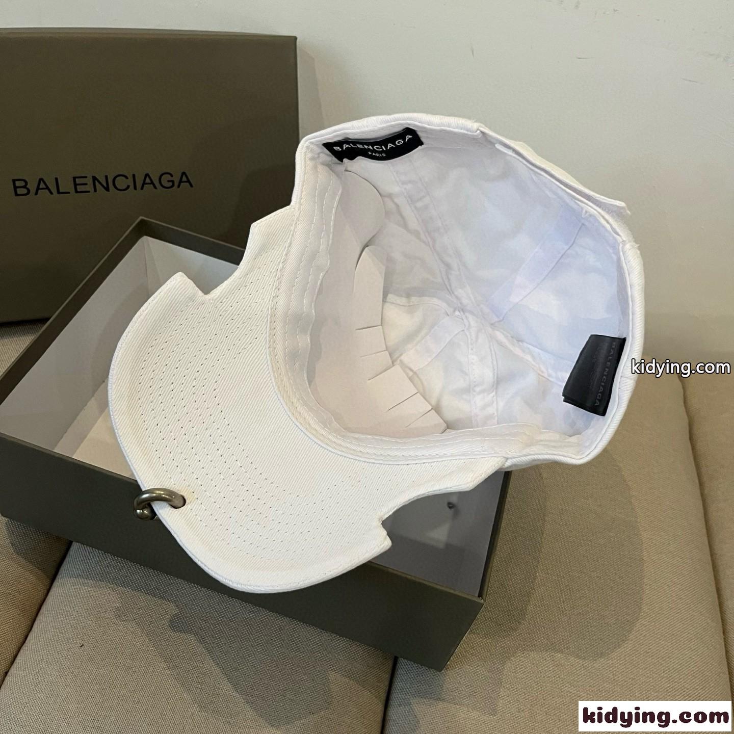 BAL.COM フロントピアス ベースボールキャップ バレンシアガ キャップ コピー ホワイト-3