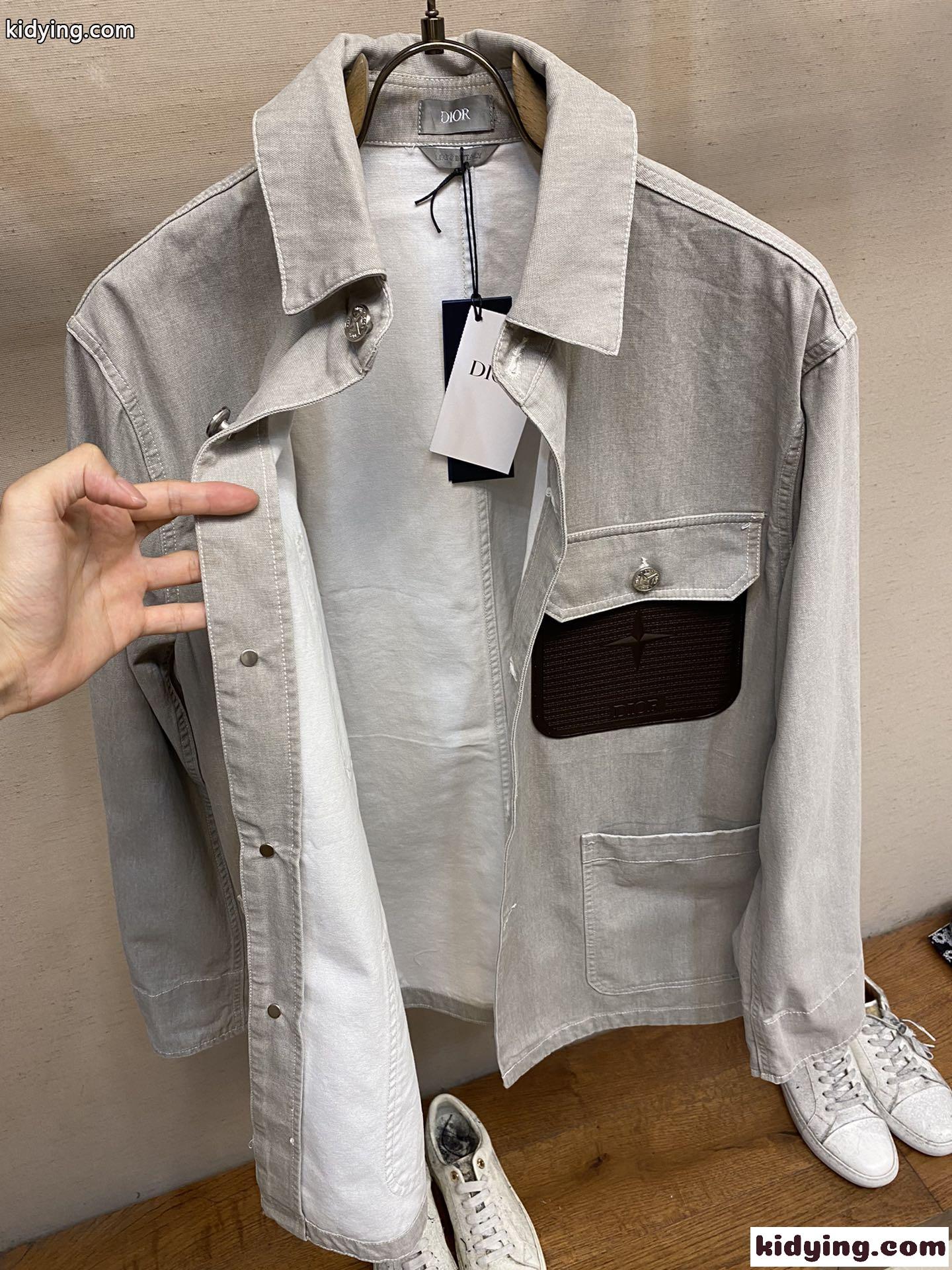 DIOR AND STONE ISLAND ジャケット クリスチャン・ディオール ジャケット コピー グレー-4