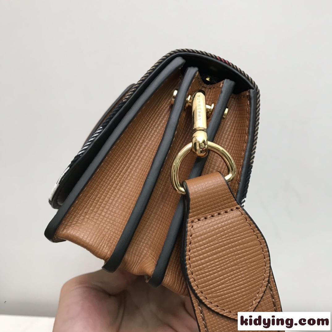 THE BUCKLE - HOUSE チェック レザー コンパクト お洒落 バーバリー バッグ コピー ショルダーバッグ-3