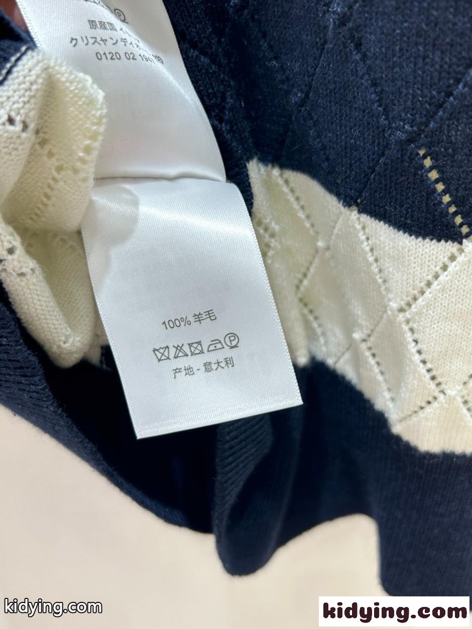 Dior Marinière セーターベスト クリスチャン・ディオール ニット コピー-3