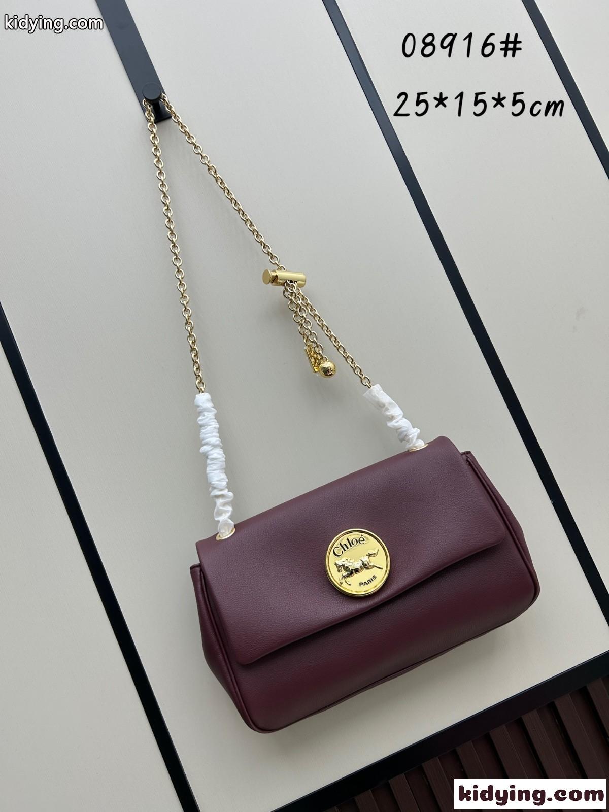 エレガント グレインレザー Chloé Heritage ショルダーバッグ クロエ バッグ スーパーコピー-1