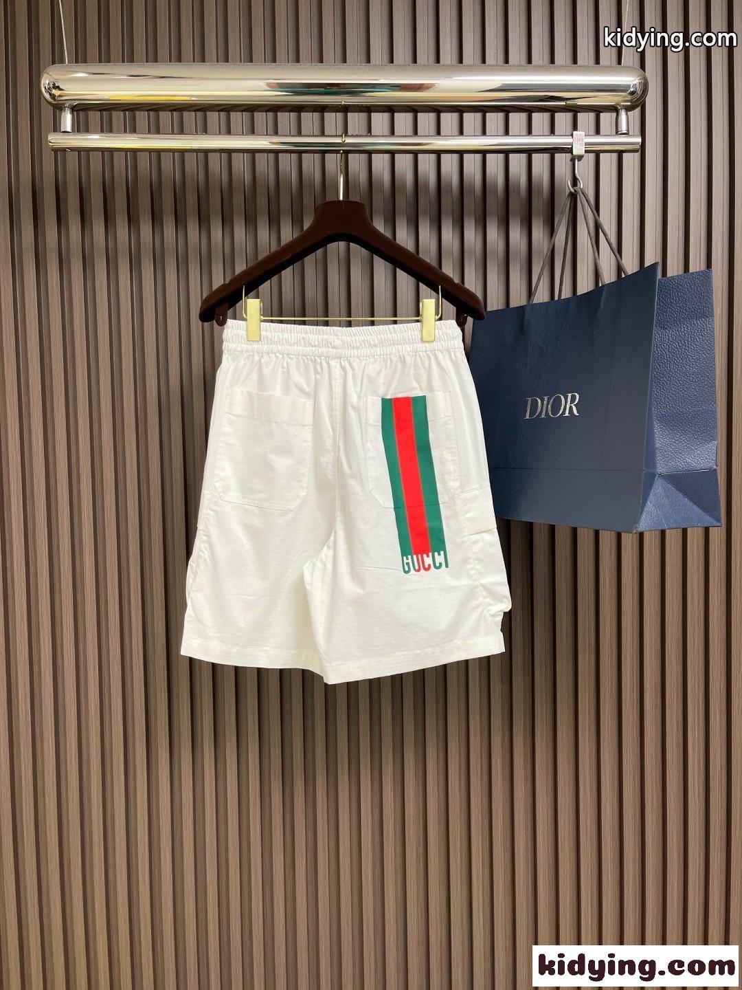おしゃれ プリント カジュアル パンツ グッチ パンツ コピー ホワイト-1