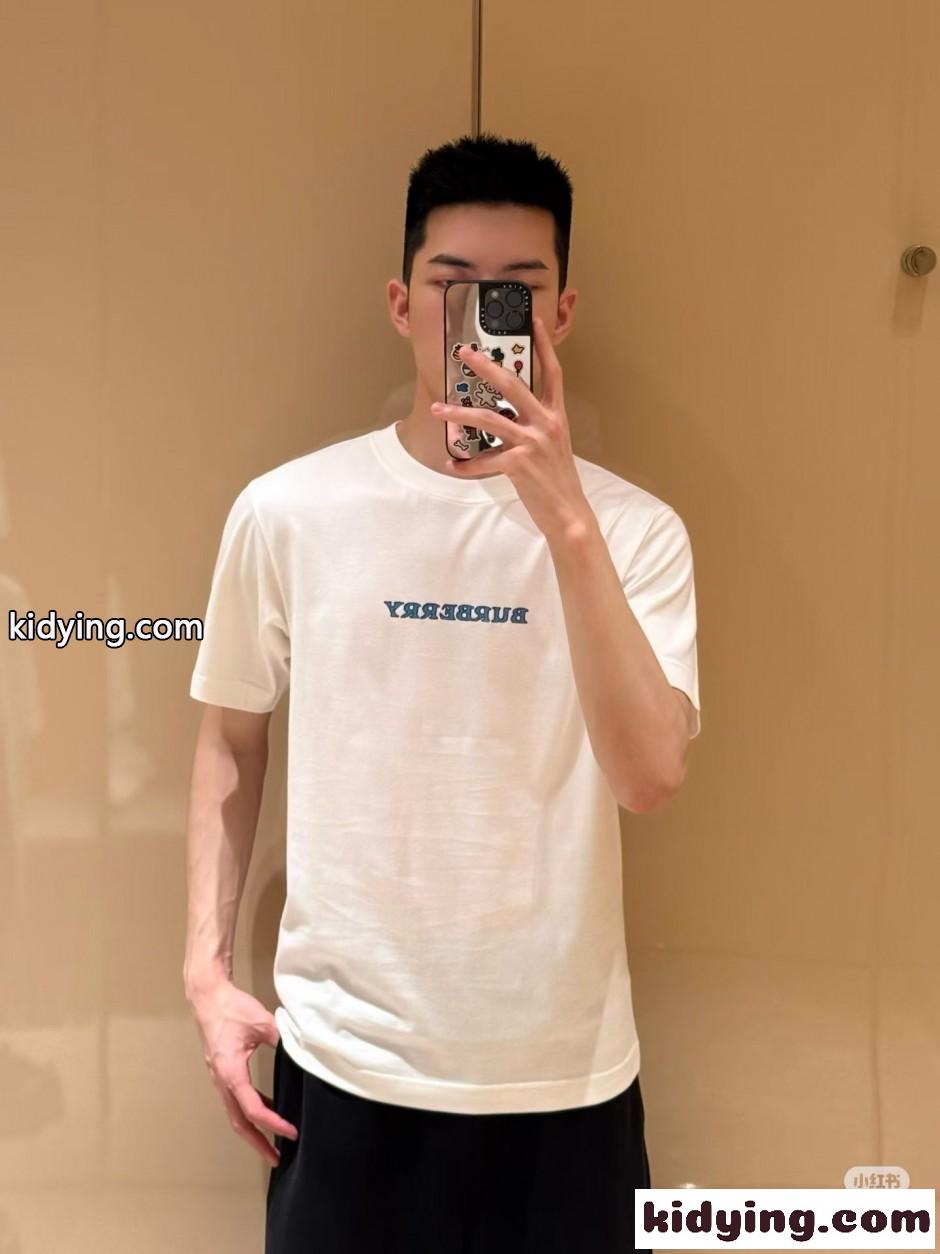 ヘリテージロゴ コットンTシャツ バーバリー Tシャツ 偽物 ホワイト-3