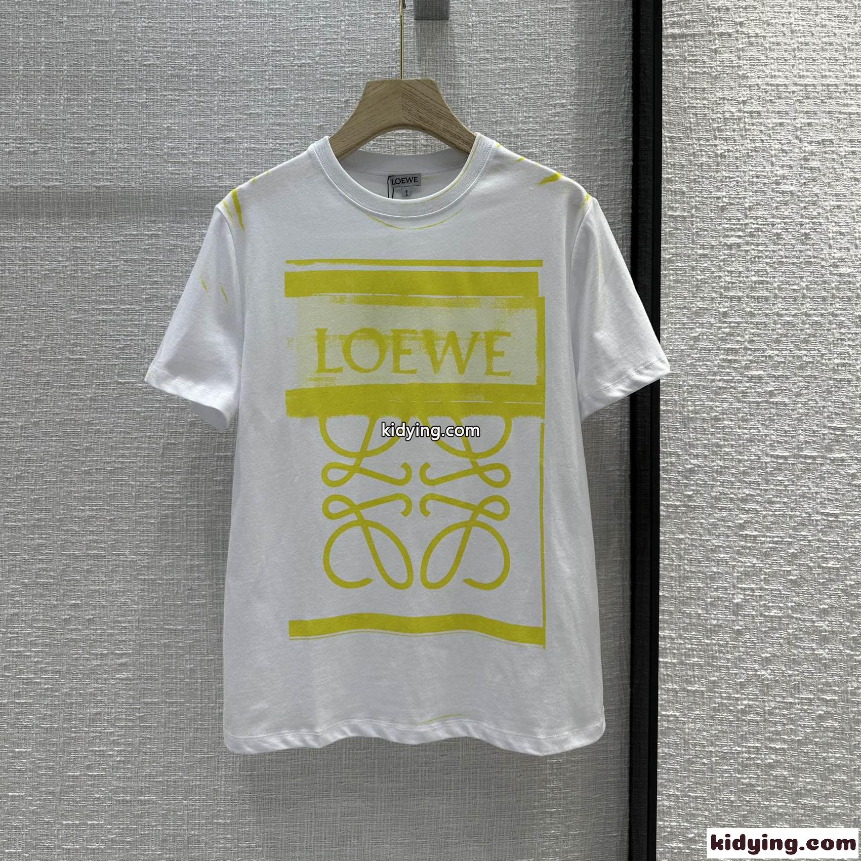 人気新作～アナグラム プリント ロエベ Tシャツ コピー クルーネック 半袖 トップス-2