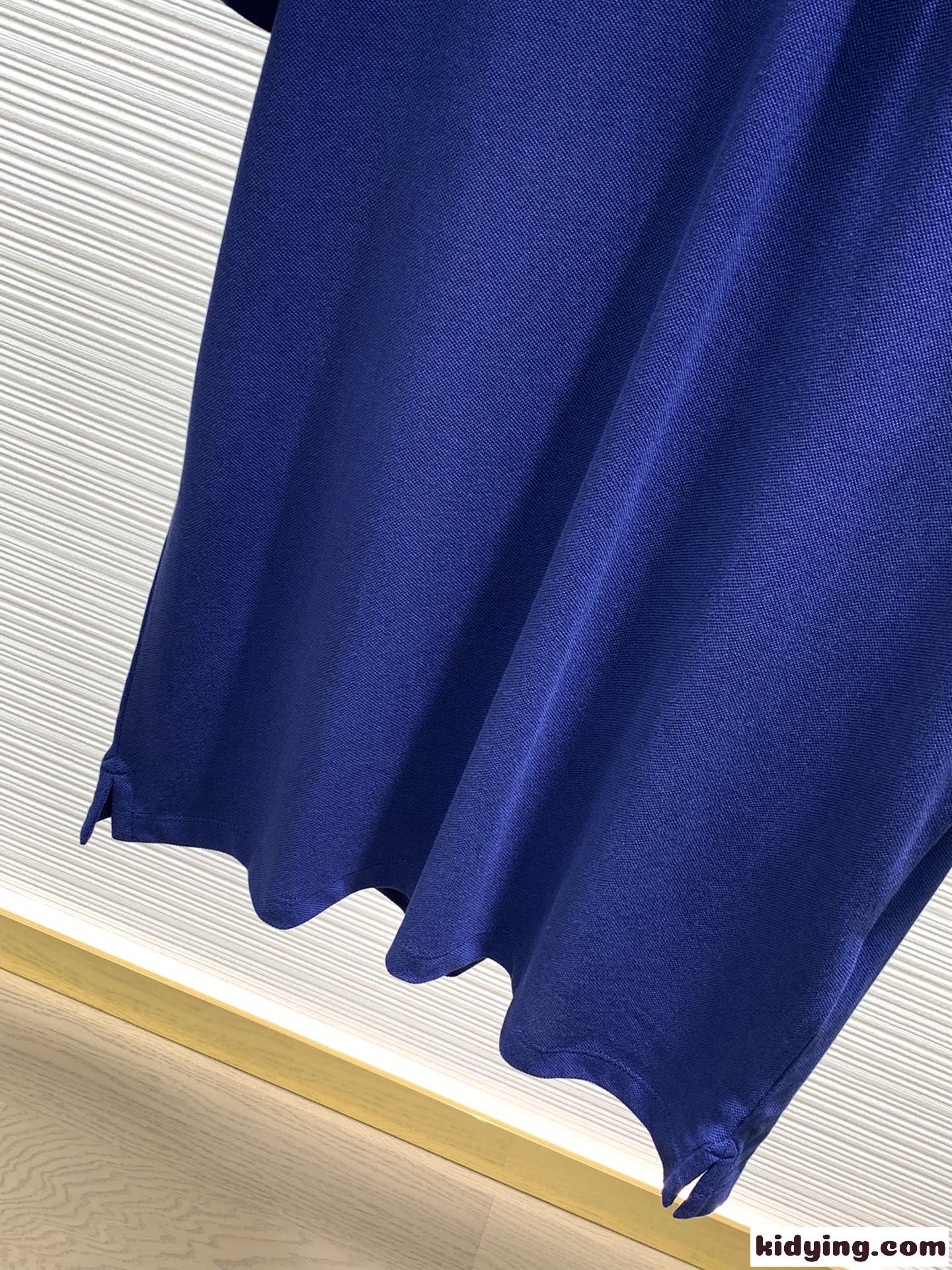 カジュアル 快適 コットンピケ 半袖 ポロシャツ モンクレール Tシャツ コピー ブルー-4
