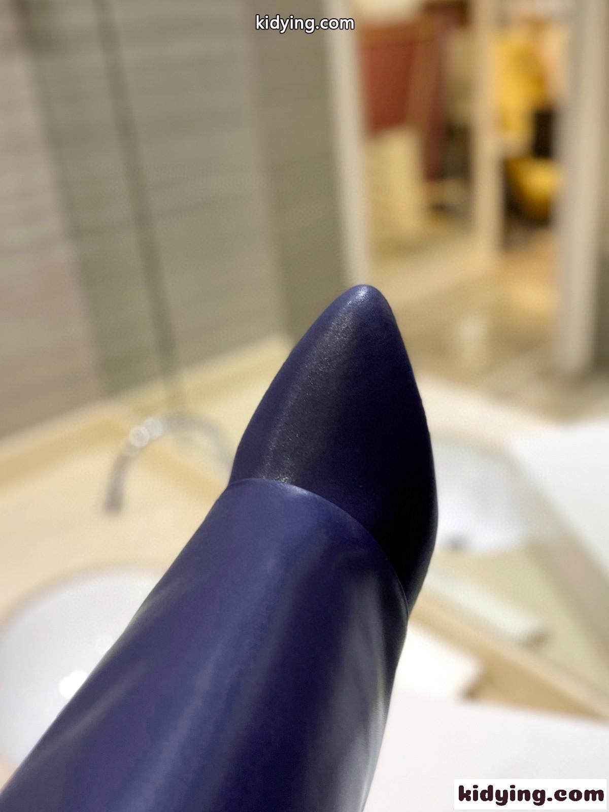 エレガント レザー シャークロックブーツ ジバンシィ ブーツ スーパーコピー ブルー-4