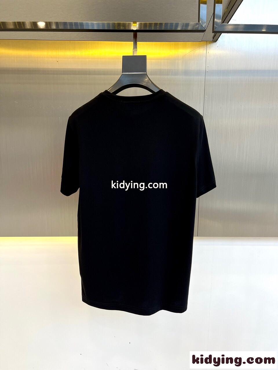 ロゴプリント コットン 半袖Tシャツ アレキサンダー・マックイーン Tシャツ コピー ブラック-4