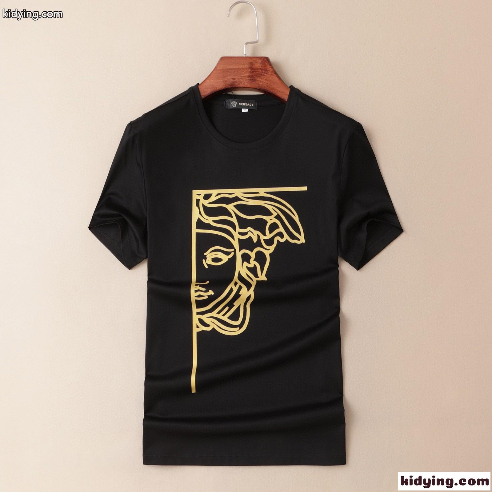 春夏 定番 トップス クルーネック おしゃれ プリント ヴェルサーチェ 半袖Tシャツ コピー 着心地いい-2