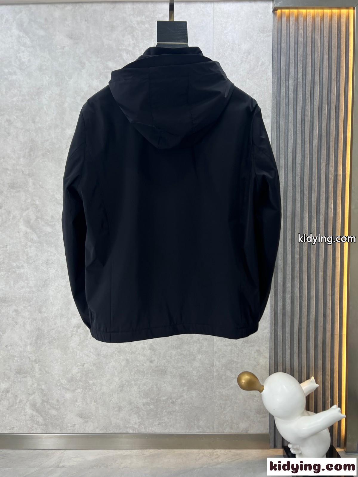 カジュアル 上品 エルメネジルド・ゼニア ジャケット コピー メンズ ブラック-1
