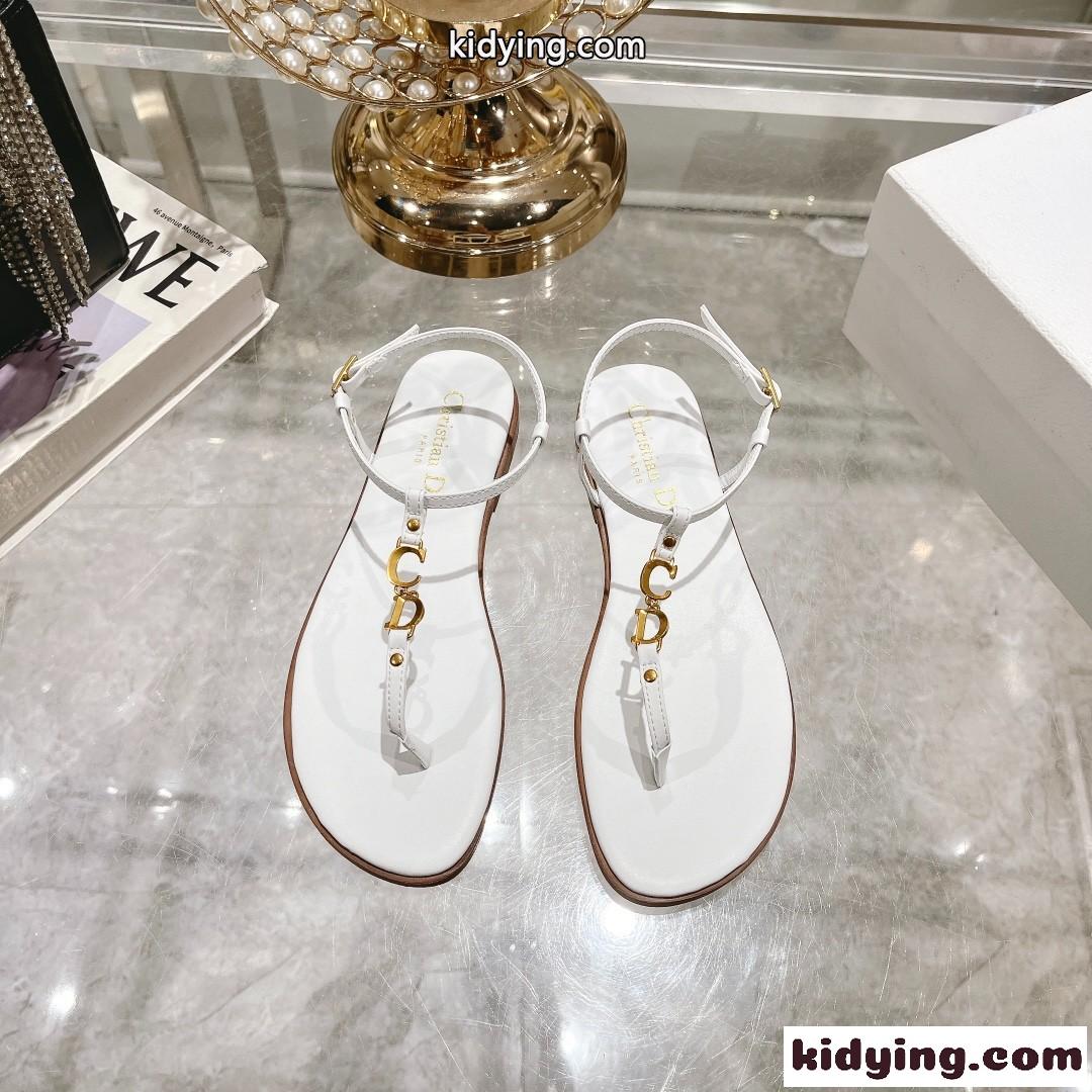 Dioriviera Cest Dior ビーチサンダル クリスチャン・ディオール サンダル コピー ホワイト-4