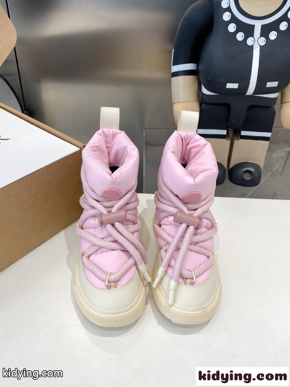 人気 おしゃれ Moncler Altive Mid スノーブーツ モンクレール ブーツ スーパーコピー ピンク-0