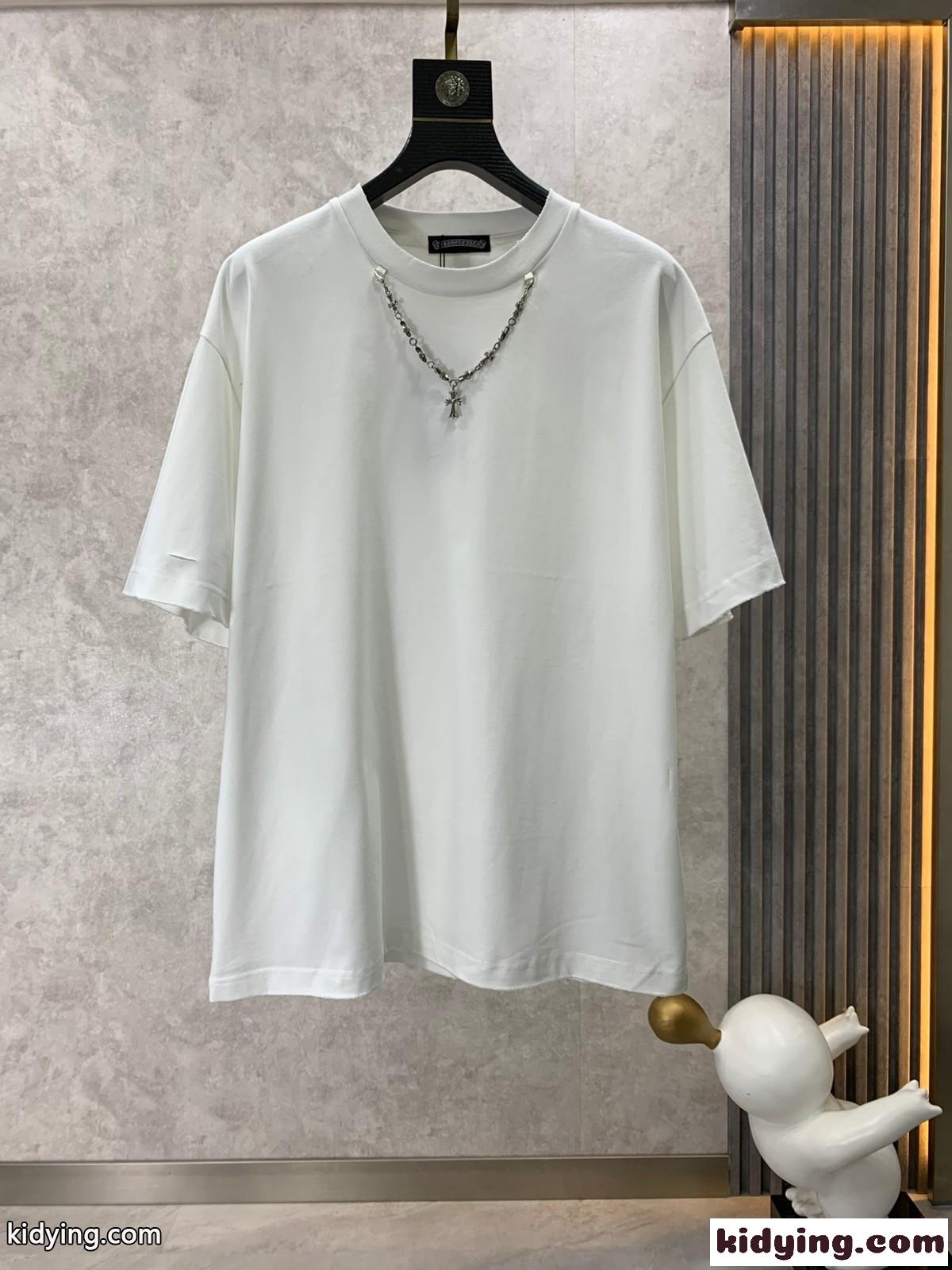 シンプル 着回し クルーネック クロムハーツ Tシャツ コピー 半袖 トップス-0