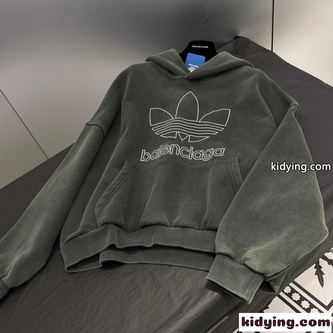 BALENCIAGA x ADIDAS オーバーサイズ フーディー バレンシアガ パーカー コピー カジュアル-1