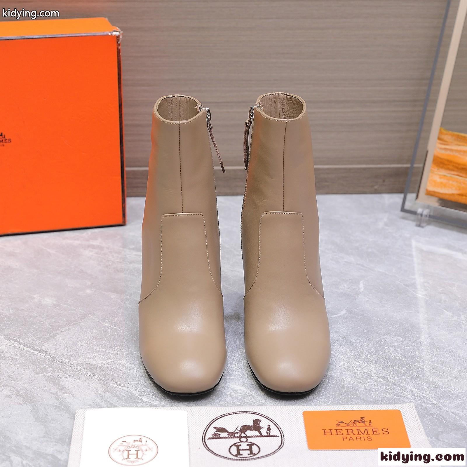 エレガント 人気 エルメス ブーツ スーパーコピー Lisa アンクルブーツ ベージュ-2