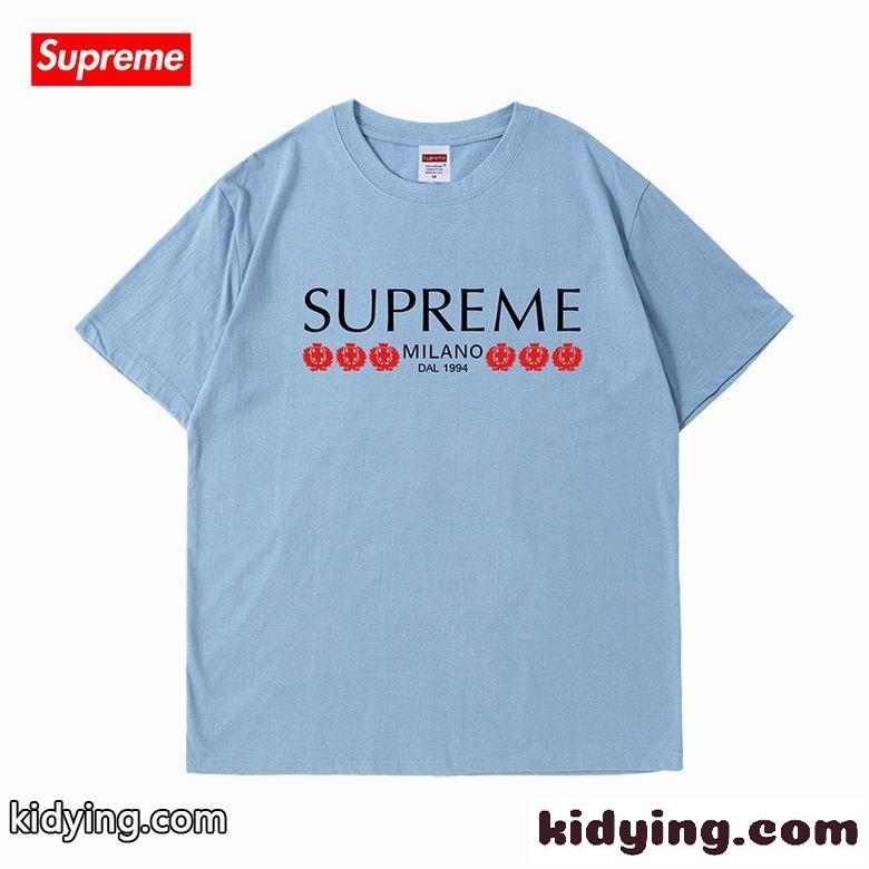 ユニセックス おしゃれ ベーシック ロゴ プリント ゆったり クルーネック シュプリーム tシャツ コピー 半袖 人気-7
