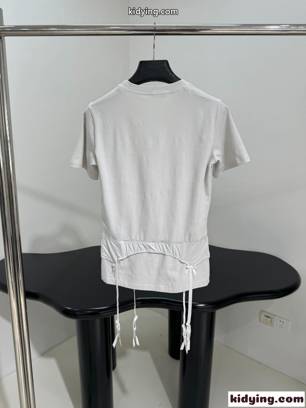 人気 オシャレ レディース LINGERIE Tシャツ バレンシアガ Tシャツ コピー ホワイト-1