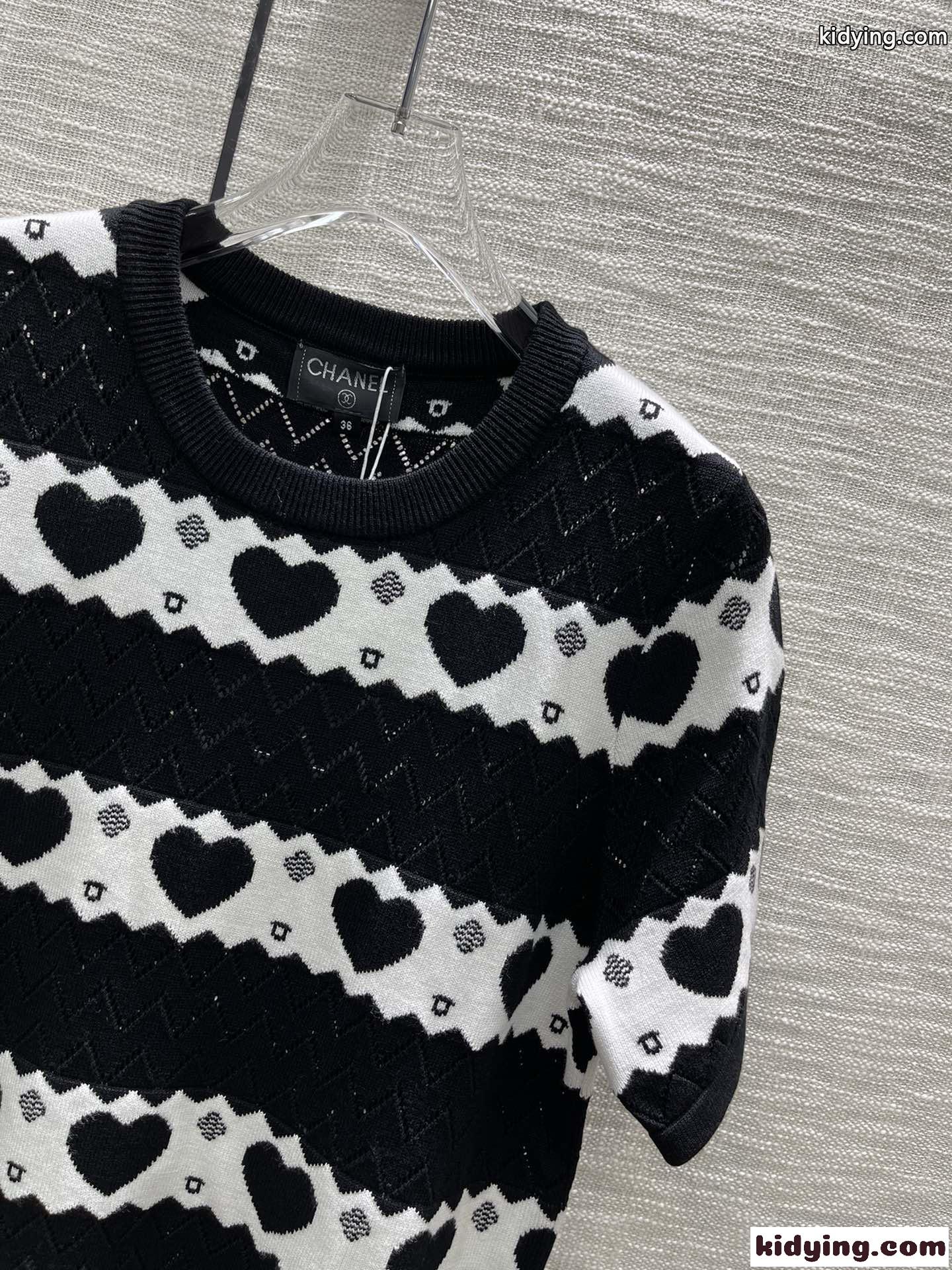 スウィート おしゃれ 春夏 レディース シャネル tシャツ コピー 半袖 着心地いい カットソー クルーネック-0