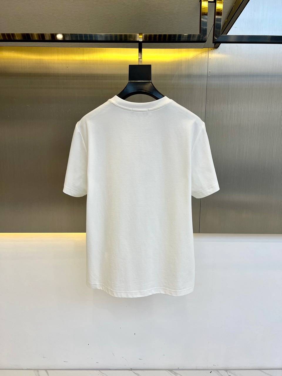 シンプル クルーネック 半袖Tシャツ ヴェルサーチェ Tシャツ コピー ホワイト-4