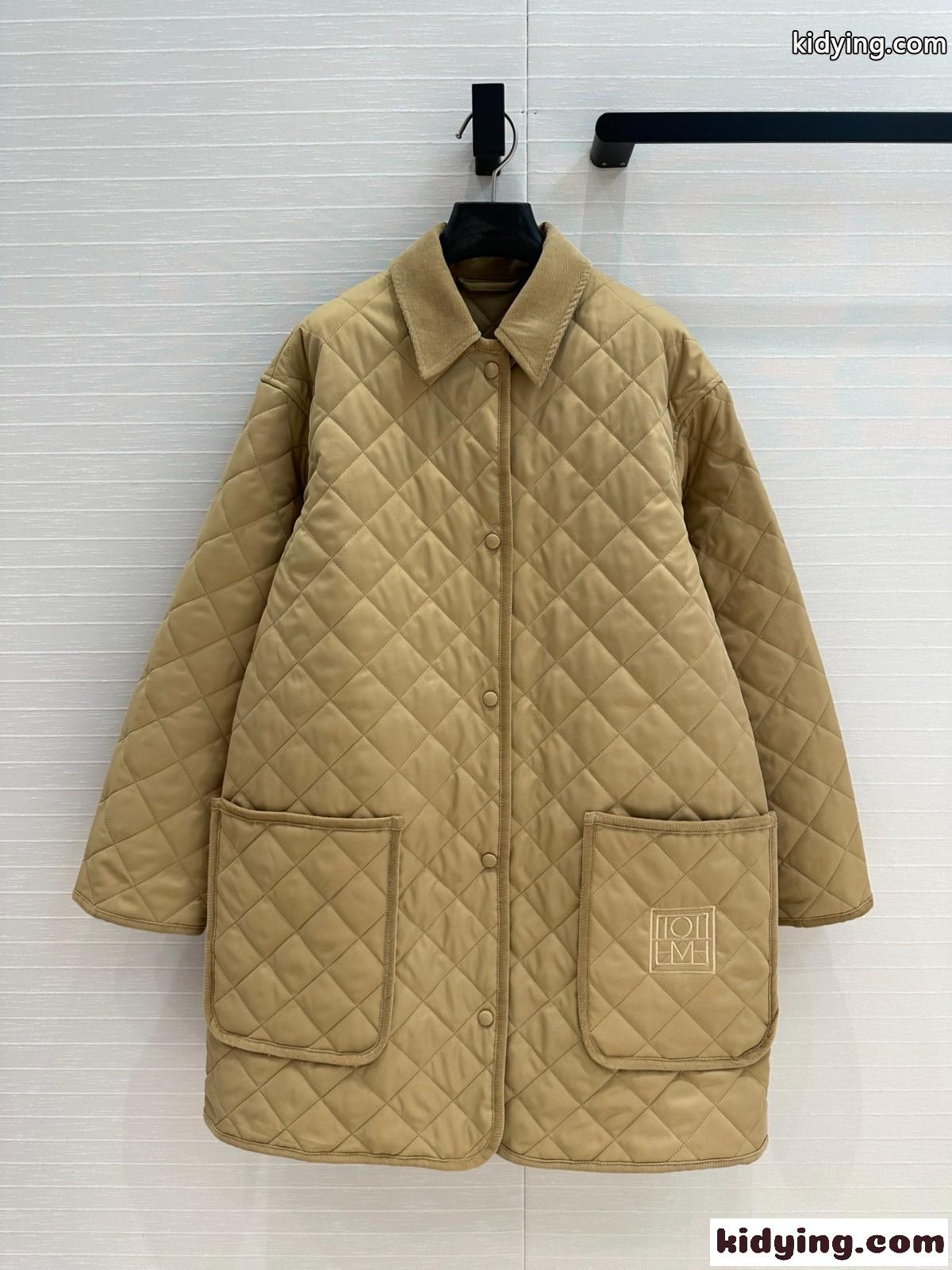 今季大人気 キルティング ロングブルゾン バーバリー ジャケット コピー カーキ-1
