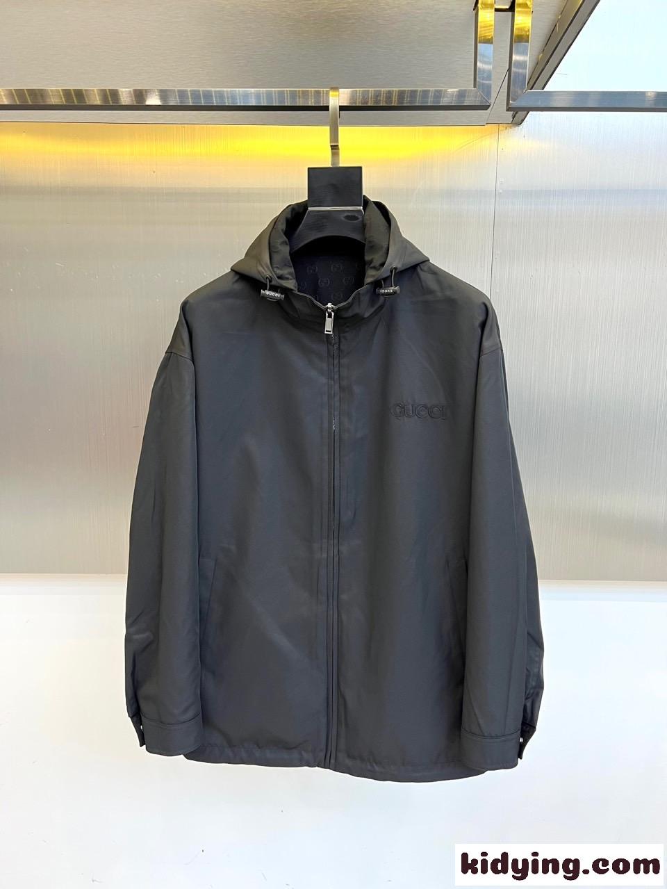 お洒落 リバーシブルフード付きジャケット グッチ ジャケット 偽物 メンズ アウター-1