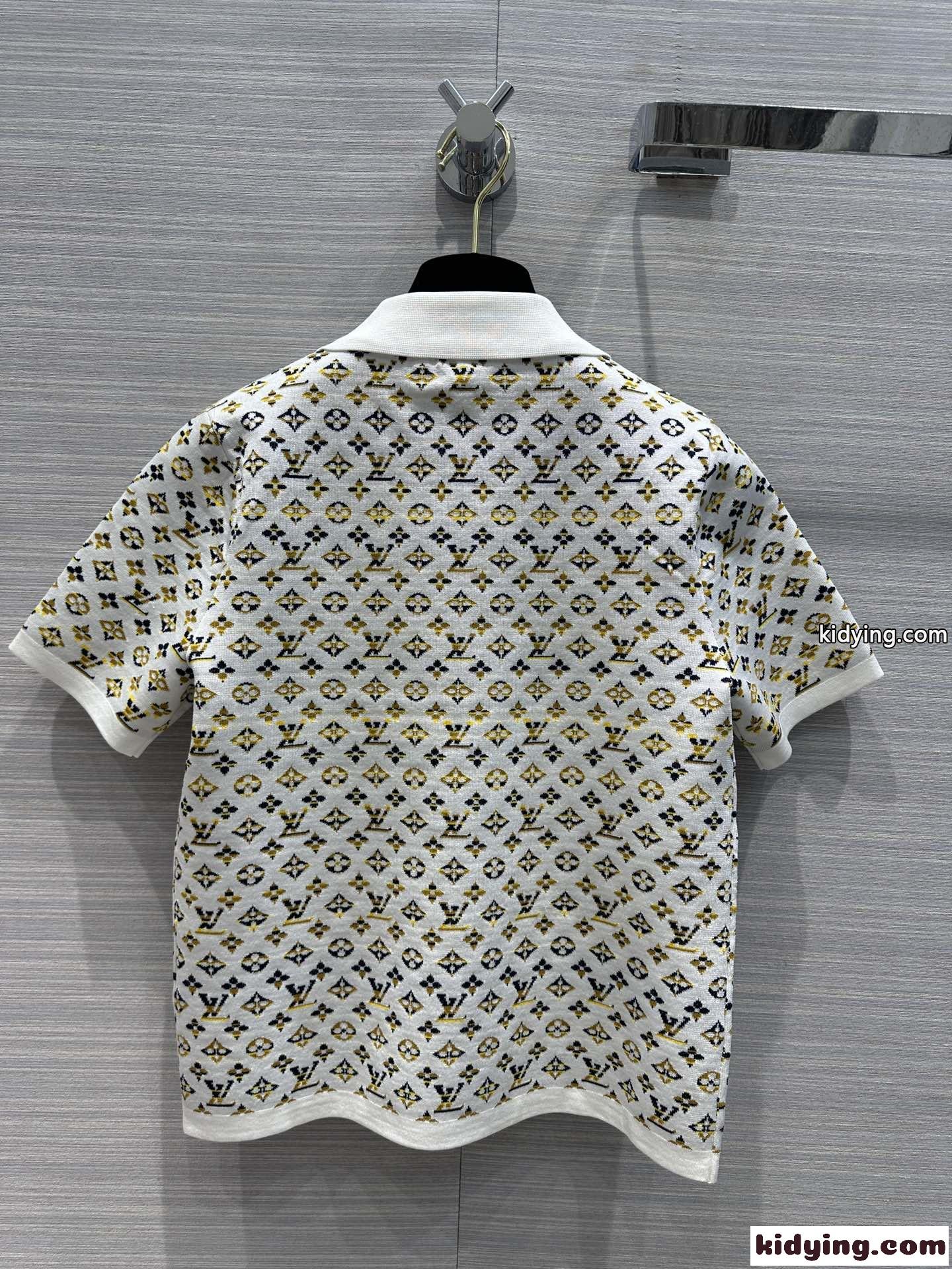 春夏 新作 人気 モノグラム 半袖 ポロシャツ ルイヴィトン Tシャツ コピー ニット トップス-5