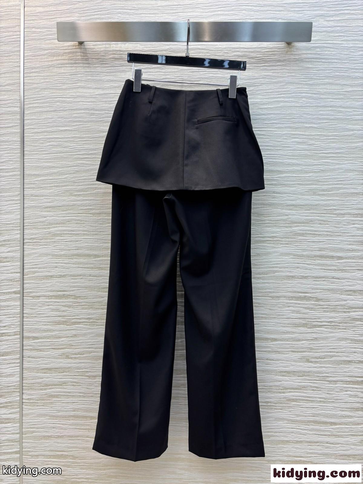 おしゃれ スカートレイヤードパンツ ミュウミュウ パンツ コピー レディース-4