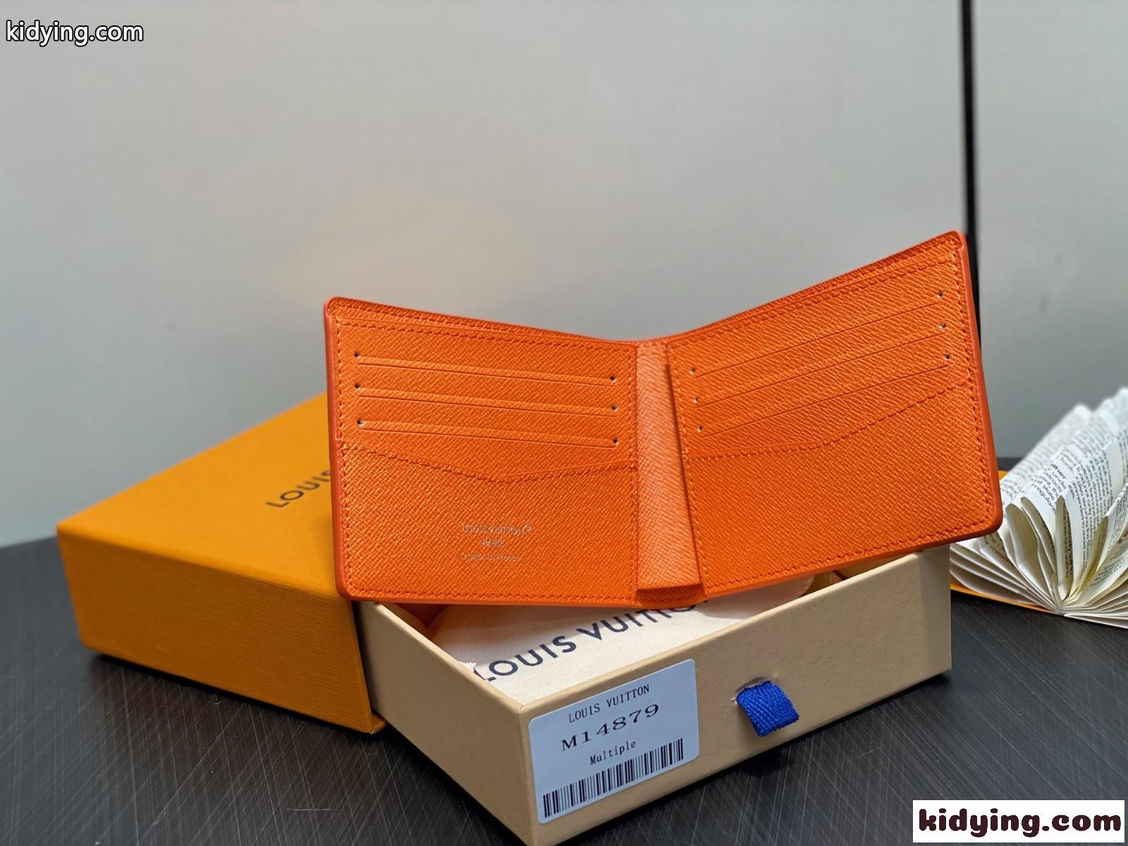 ポルトフォイユ・スレンダー二つ折り財布 ルイ･ヴィトン スーパーコピー M14879 オレンジ-3
