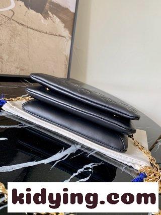 ルイ・ヴィトン バッグ 人気コピー チェリーパウダーのPochette Coussinチェーンバッグ 綿羊の皮をエンボスする-1