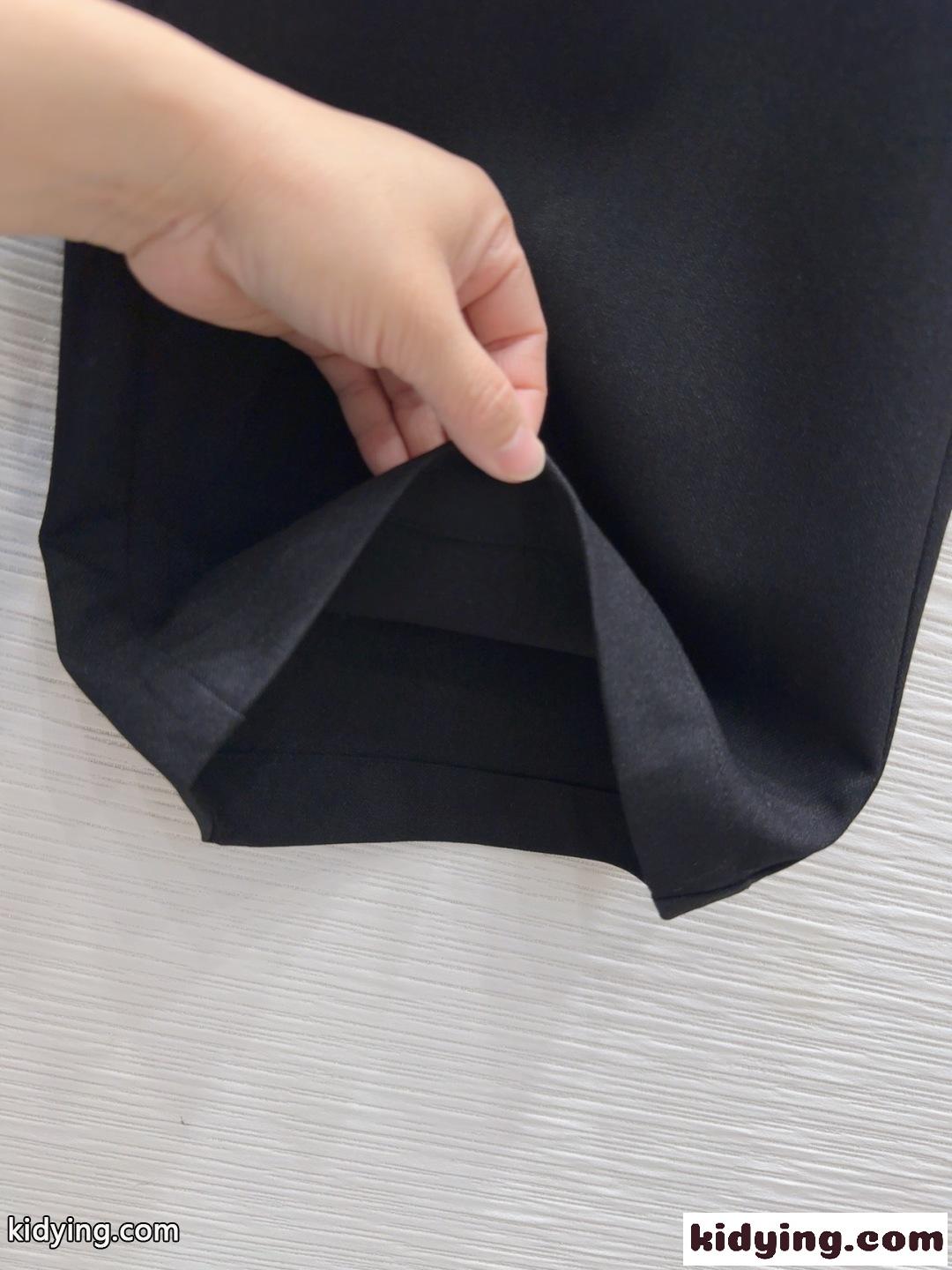 シンプル ロゴ入り ロングパンツ アレキサンダーワング パンツ コピー ブラック-3