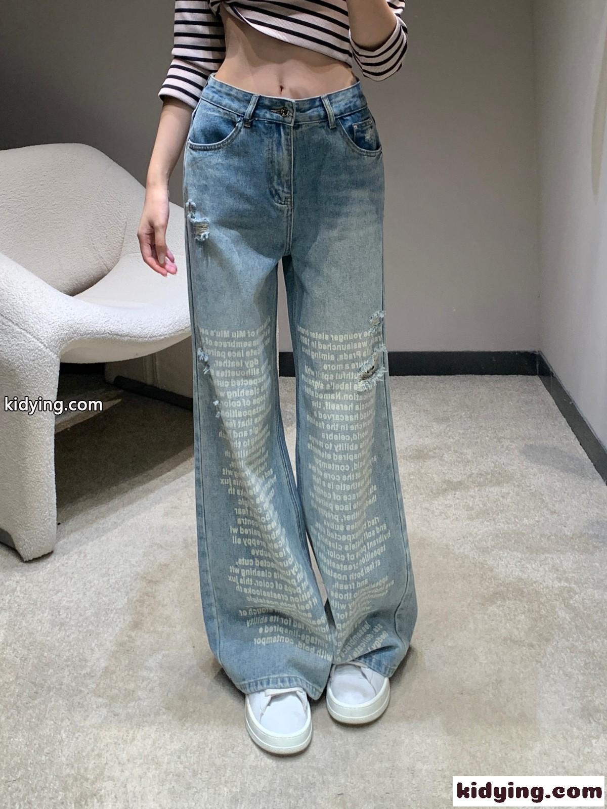 スタイリッシュ デニムパンツ ミュウミュウ ジーンズ コピー レディース-4