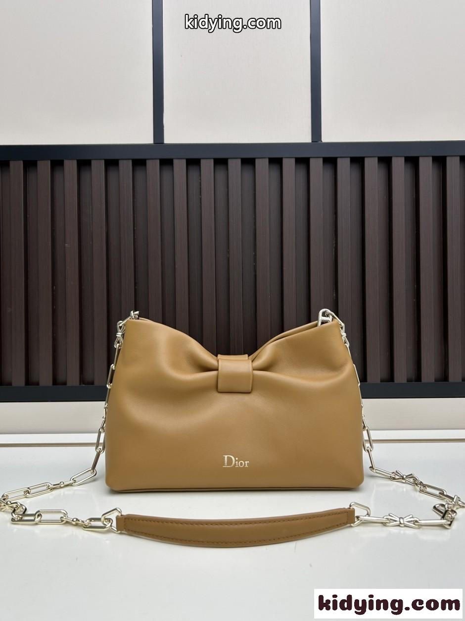 Dior Bow バッグ スモール クリスチャン・ディオール スーパーコピー キャメル-1