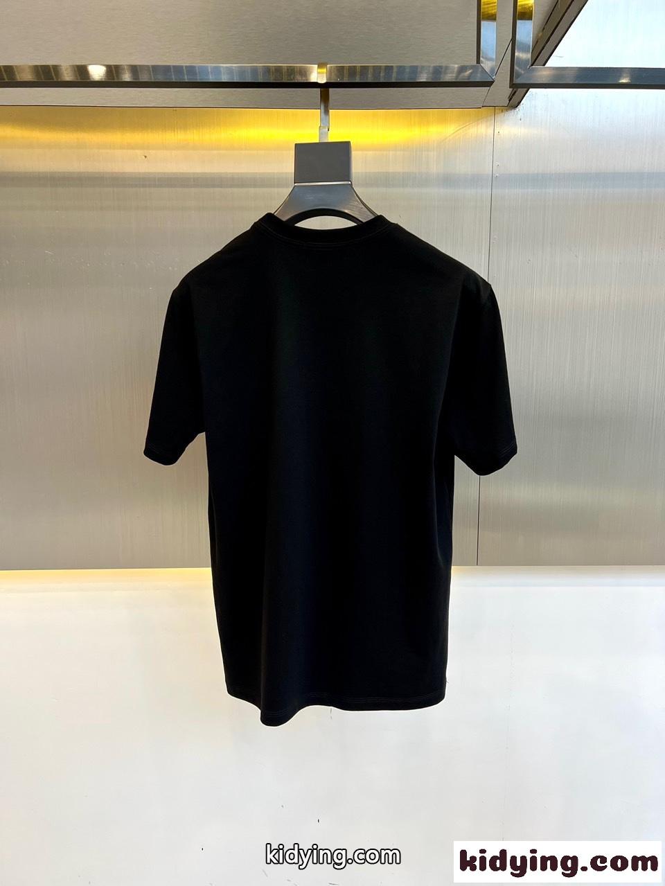 グラフィックプリント 半袖Tシャツ アレキサンダー・マックイーン Tシャツ コピー ブラック-0
