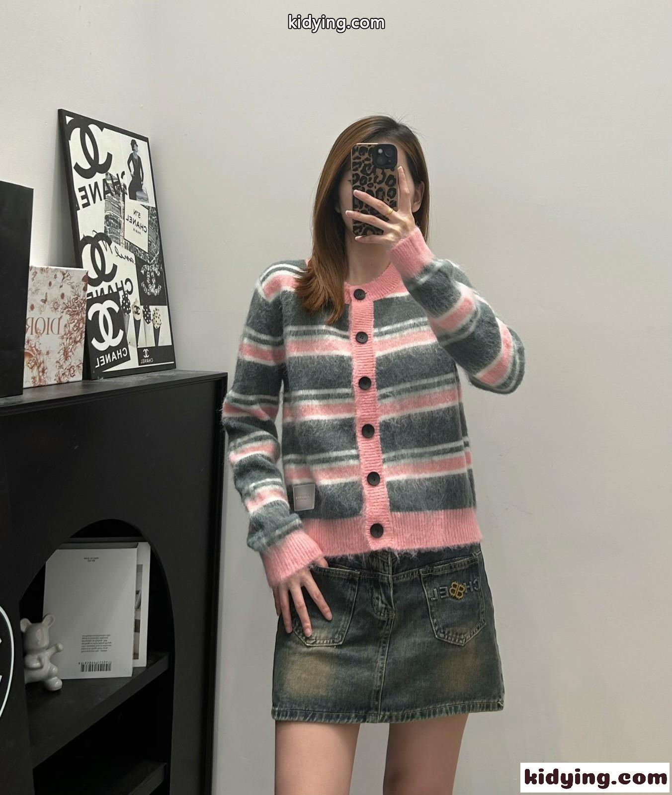 アレキサンダーワング ニット コピー 定番 可愛い 合わせやすい クルーネック カーディガン-0