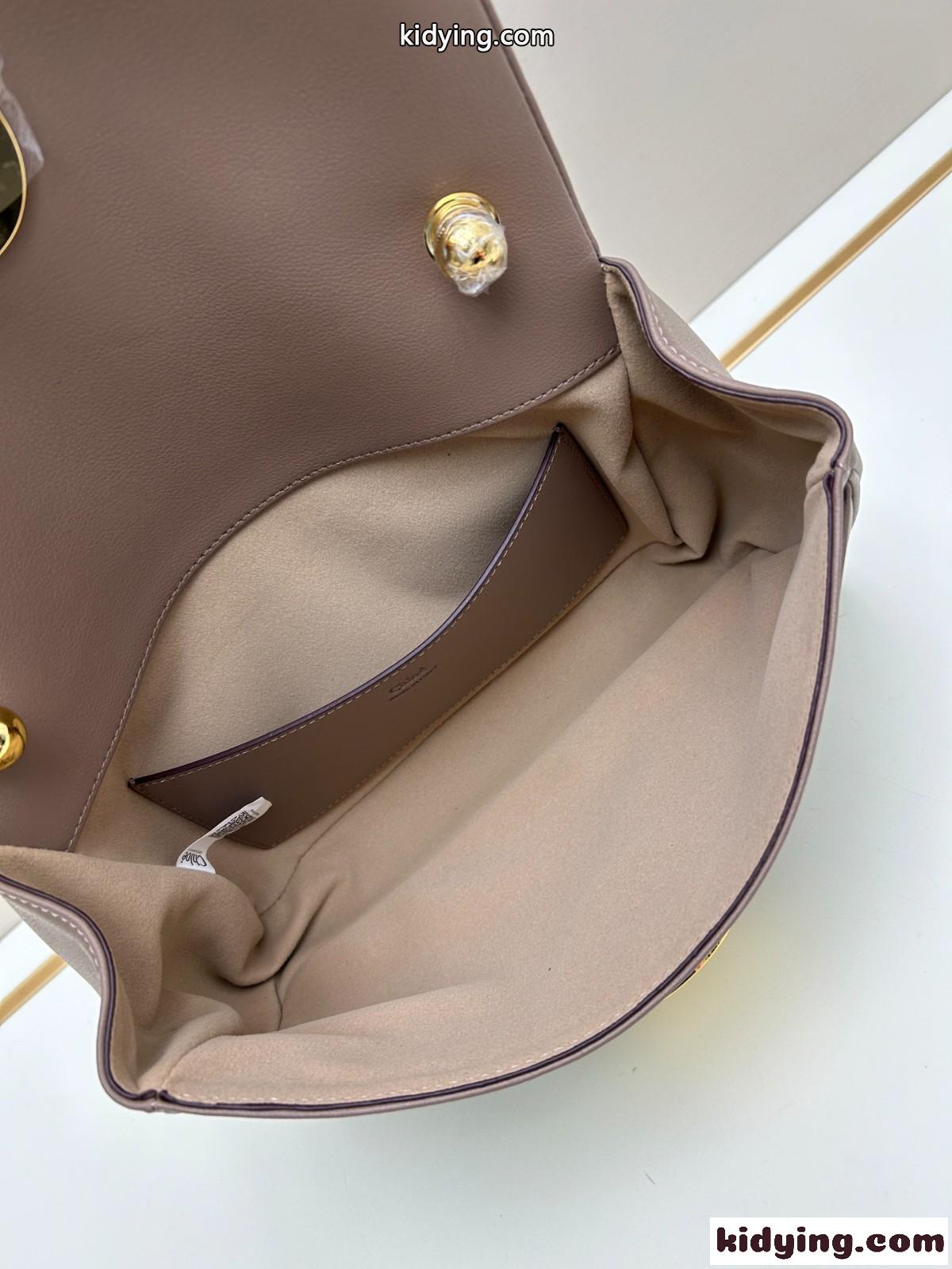 クロエ バッグ スーパーコピー 人気 グレインレザー Chloé Heritage ショルダーバッグ-4