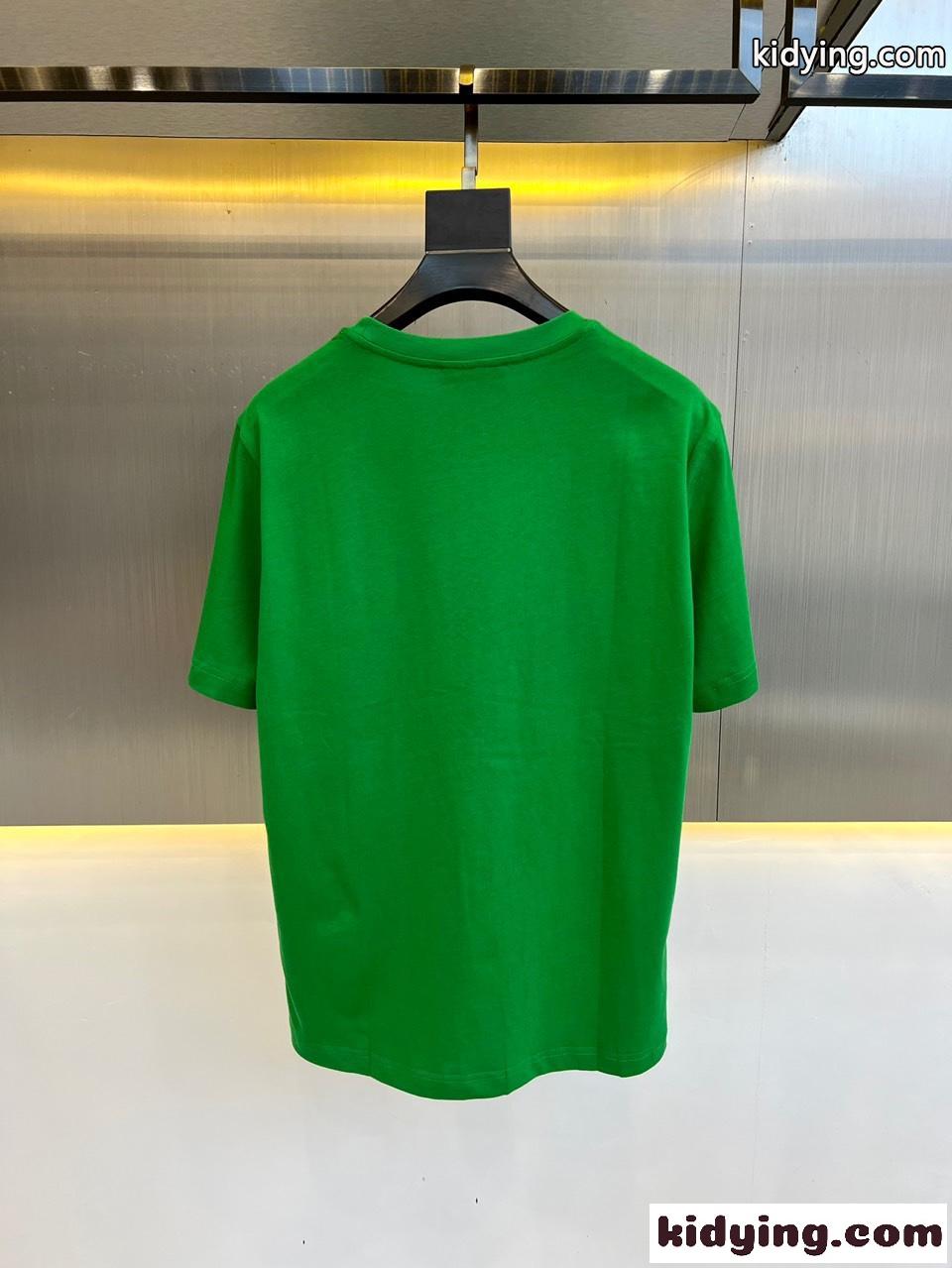 ADIDAS X GUCCI コットン クルーネック Tシャツ グッチ Tシャツ コピー 男女兼用 グリーン-4