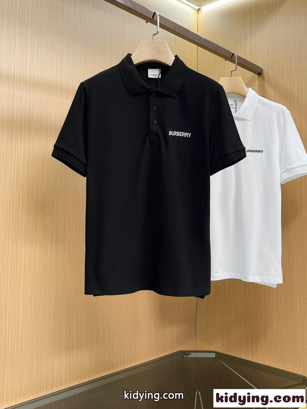 おしゃれ 人気 モノグラムモチーフ コットンピケ バーバリー Tシャツ コピー 半袖 ポロシャツ-3