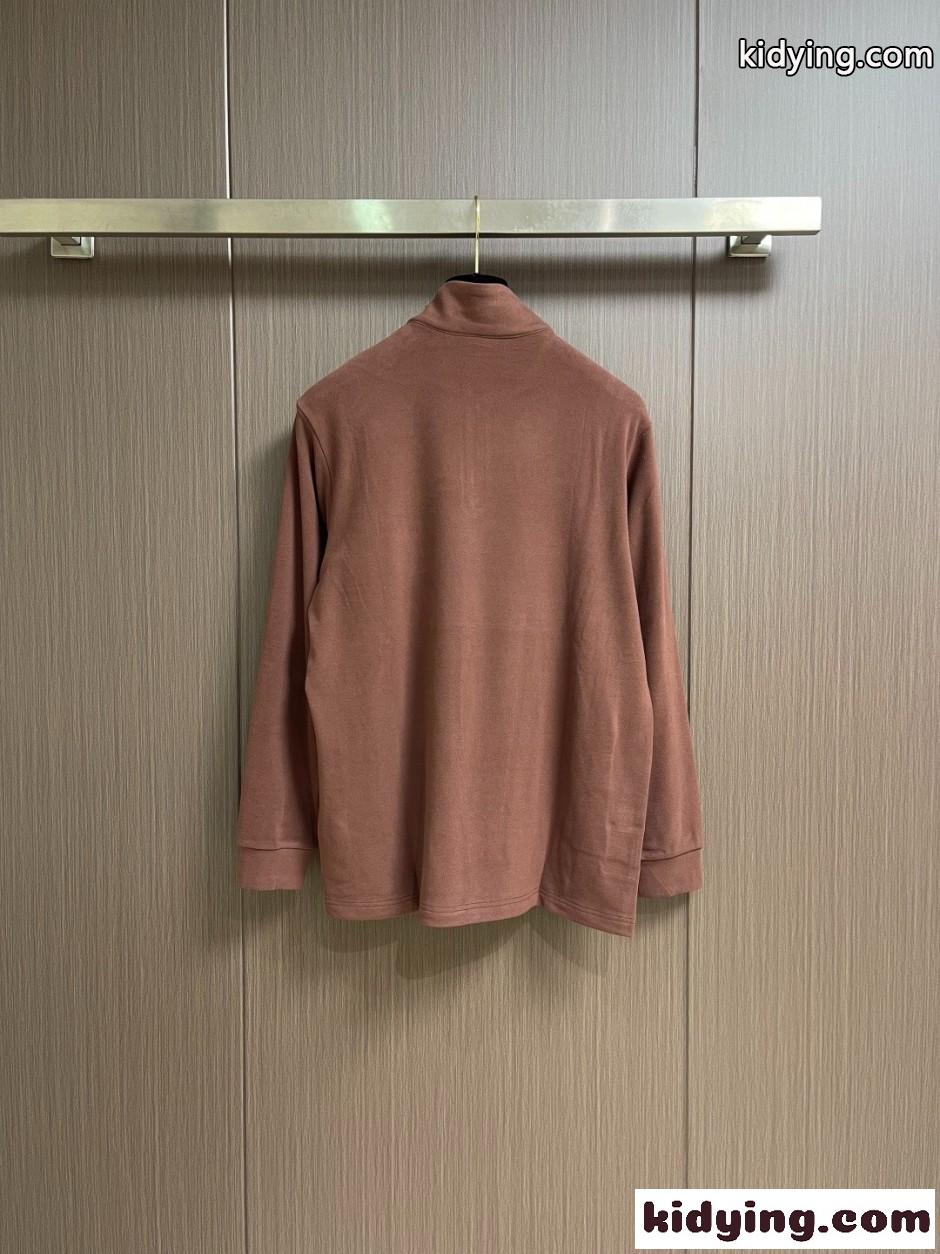 大人 洗練された ハーフジップトップス エルメネジルド・ゼニア Tシャツ 偽物-1