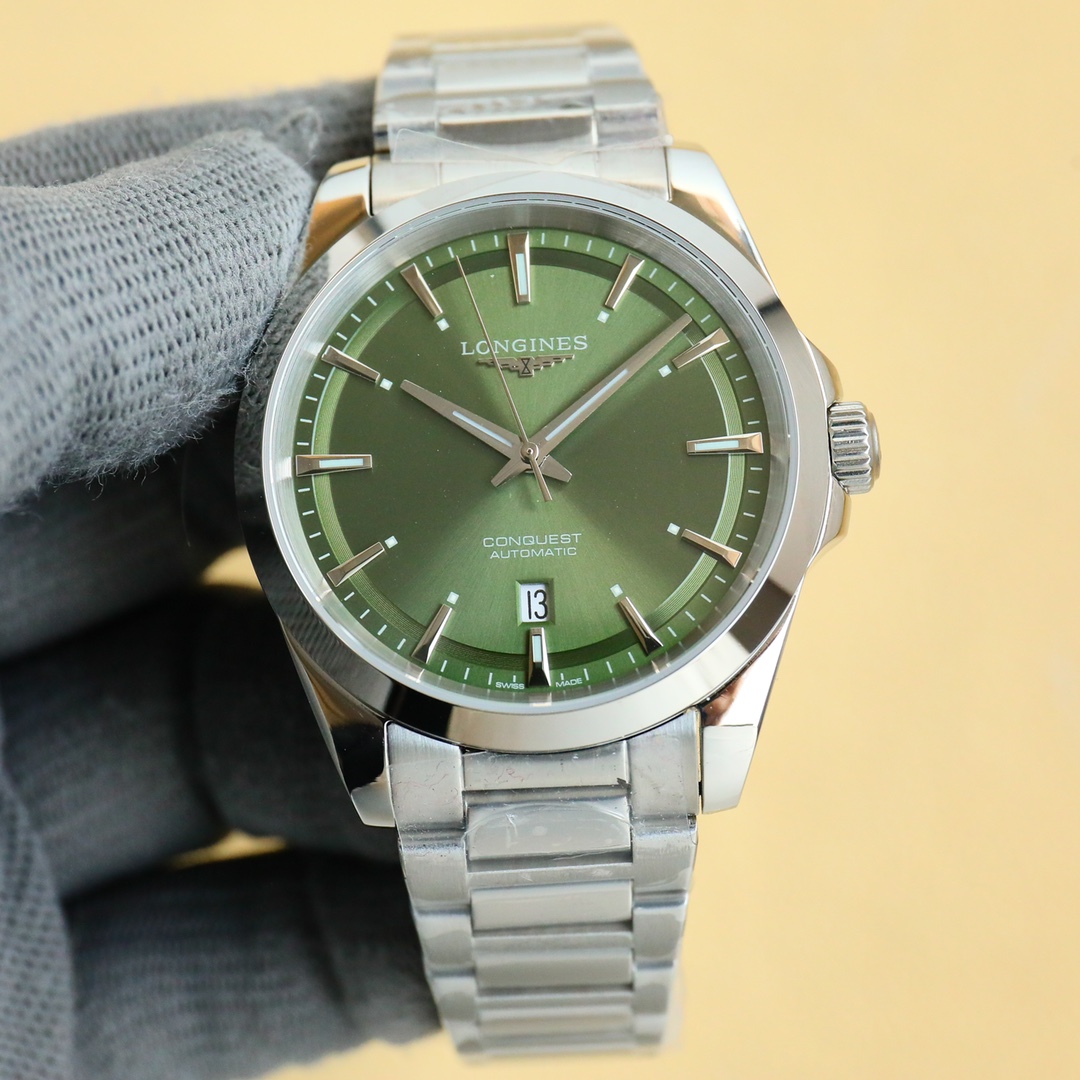 ロンジン コンクエスト 41mm 自動巻きウォッチ コピー 人気 エレガント 腕時計-2