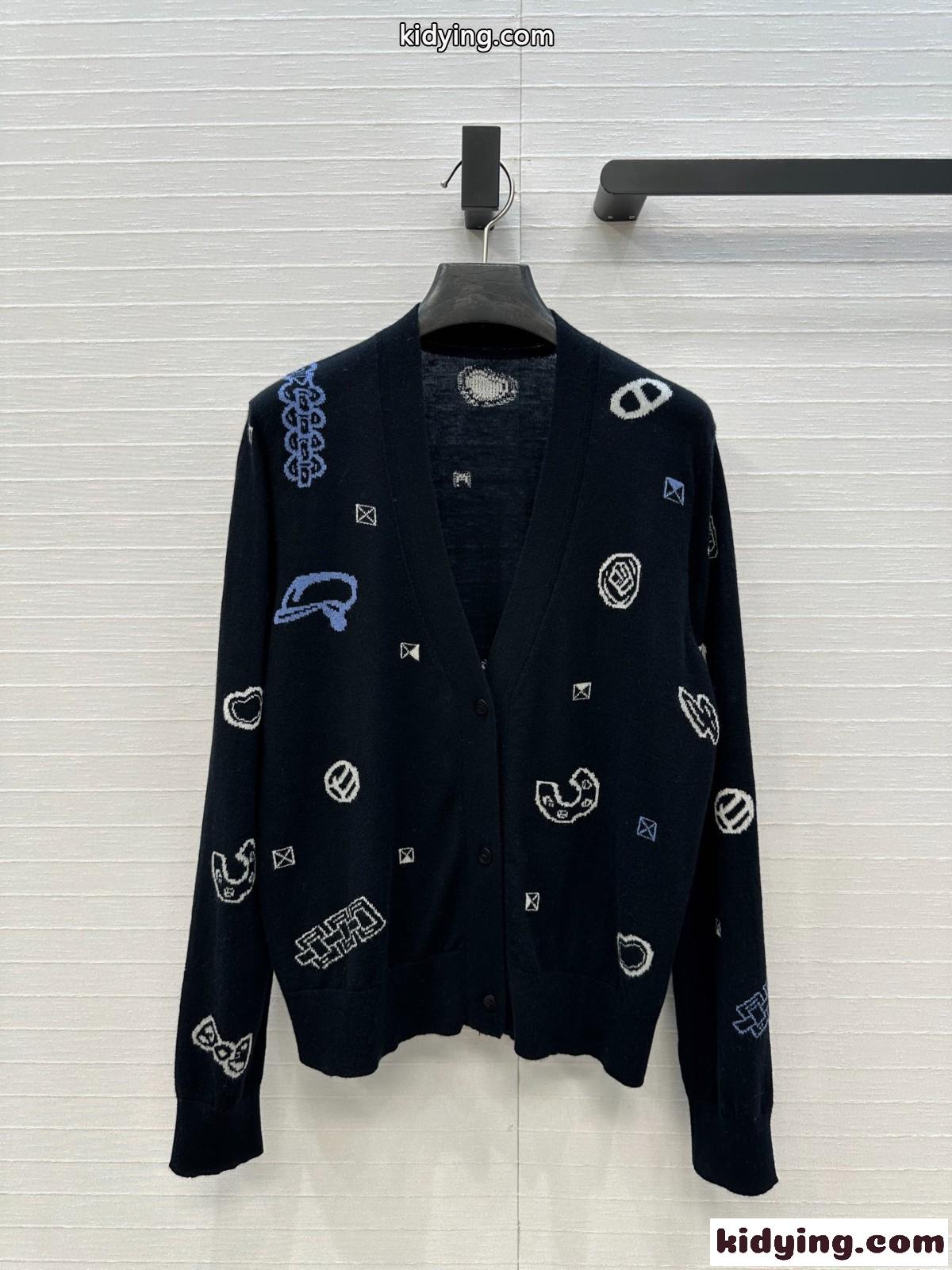 エルメス ニット コピー 大人 可愛い Vネックカーディガン トップス-1