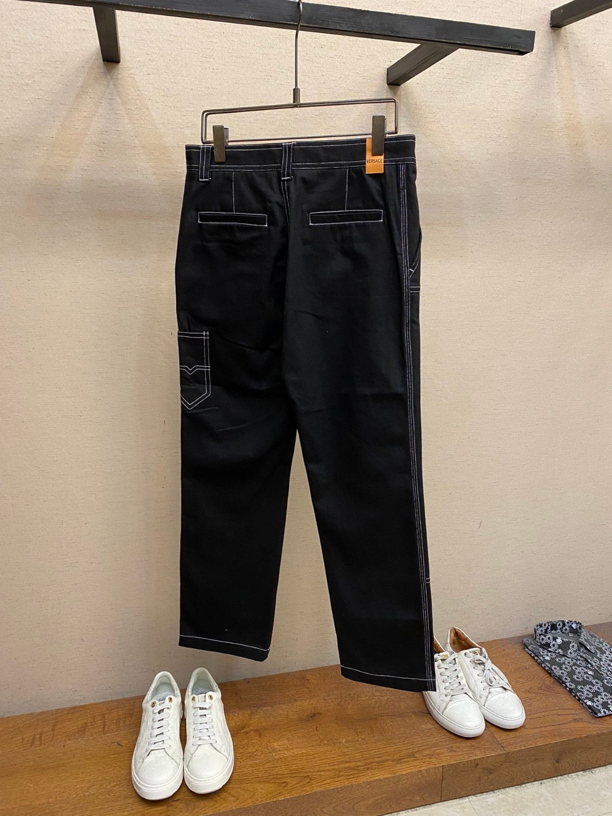 おしゃれ ワイドレッグ パンツ ヴェルサーチェ パンツ コピー-2