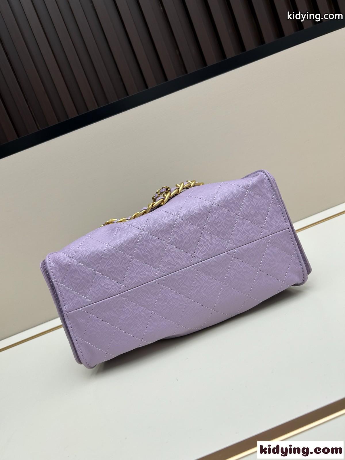 CHANEL25 ホーボーバッグ スモール シャネル バッグ コピー パープル-3