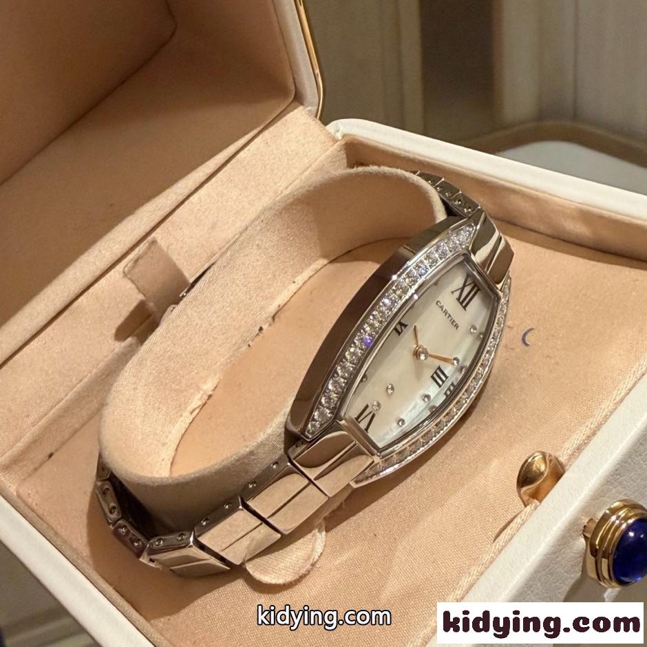 洗練された Cartier カルティエ ベニュワール ダイヤモンド レディースウォッチ 偽物-1