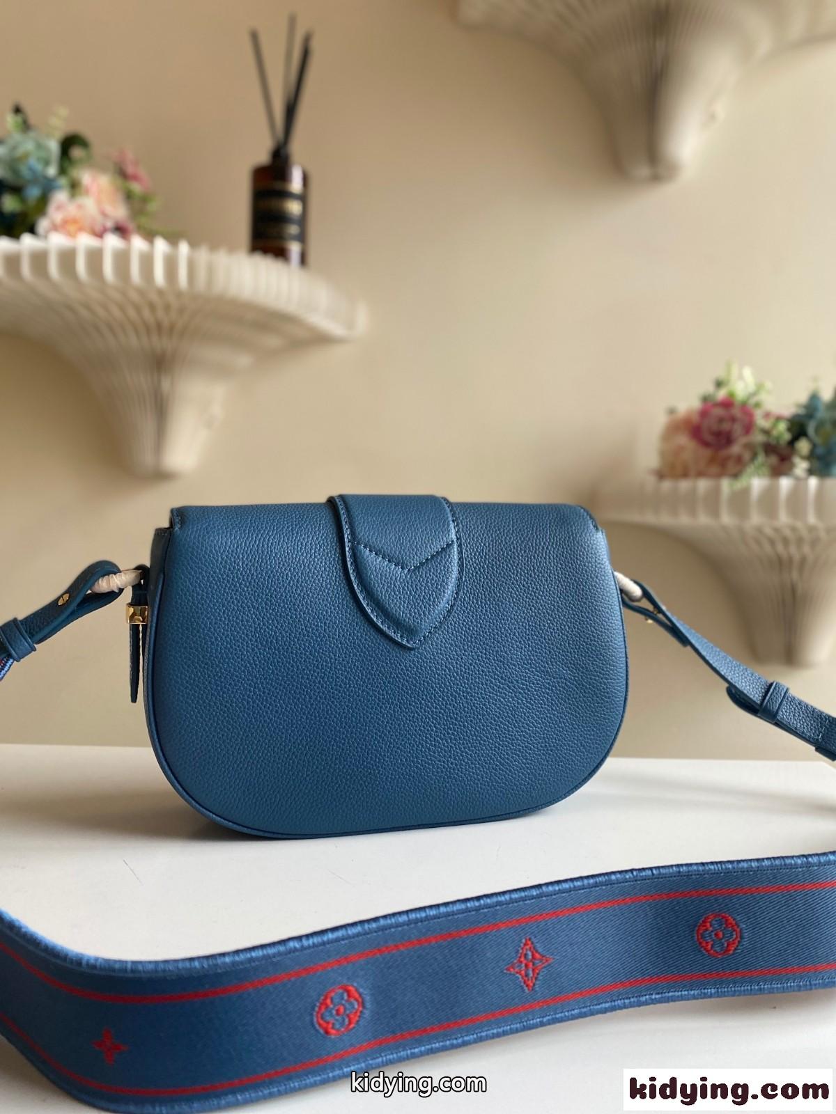 M58967 LV ポンヌフ・ソフト MM ルイ・ヴィトン バッグ コピー ショルダーバッグ ブルー-2