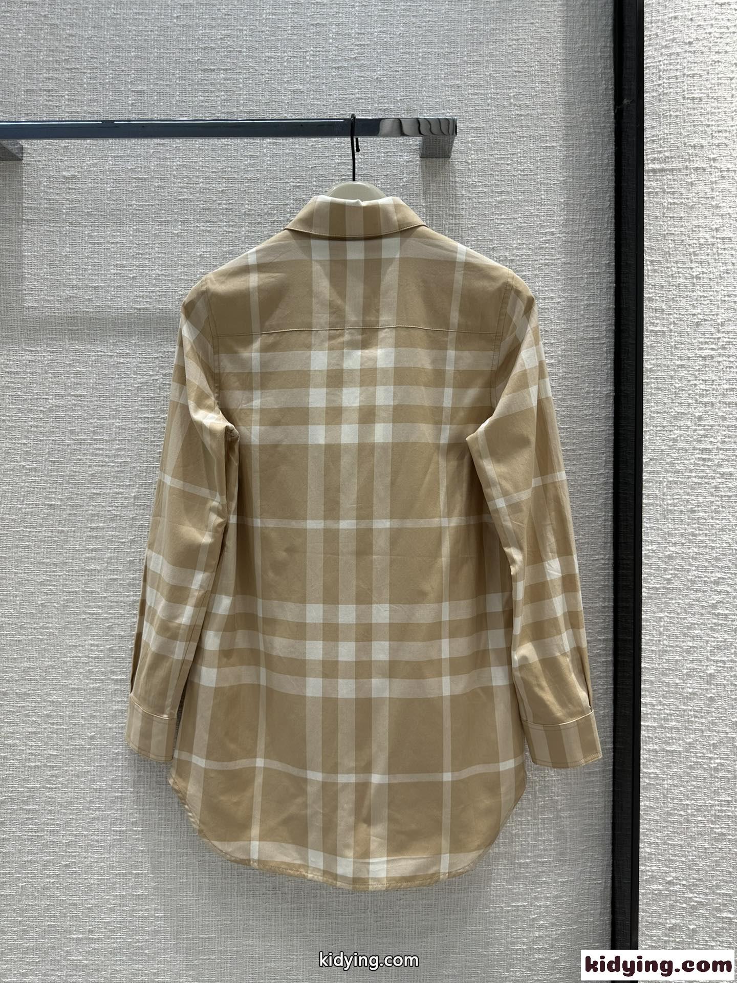 人気 定番 コットン チェック バーバリー シャツ コピー カジュアル ロングスリーブ-4