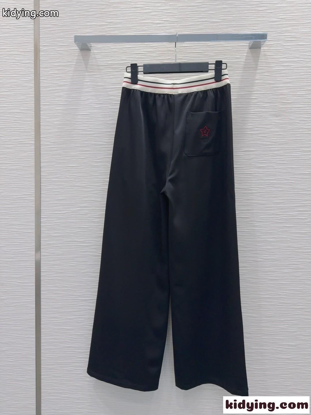 カジュアル ロゴウエスト ロングパンツ クリスチャン・ディオール パンツ コピー ブラック-4