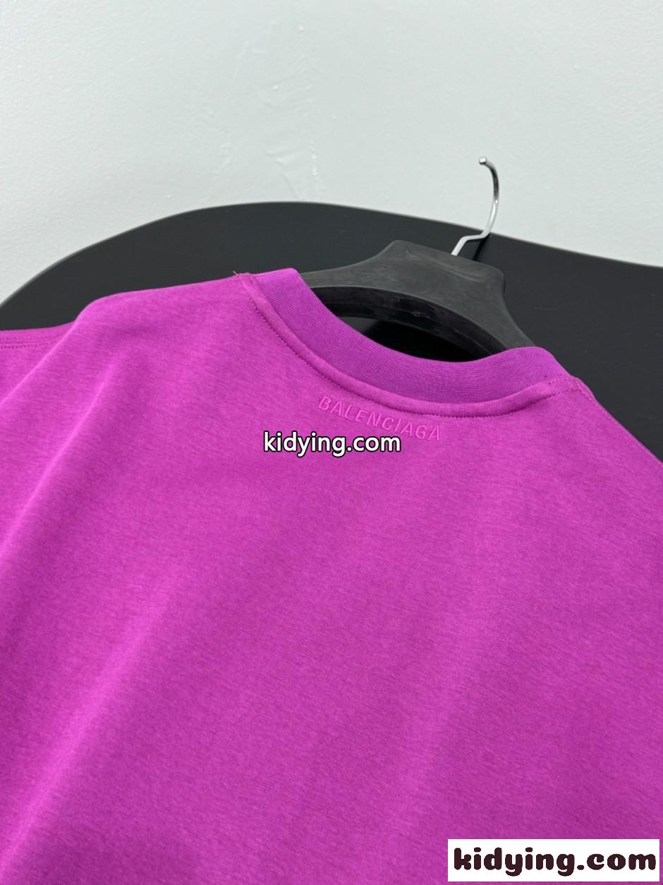 ユニセックス バレンシアガ Tシャツ 偽物 合わせやすい オーバーサイズTシャツ-3