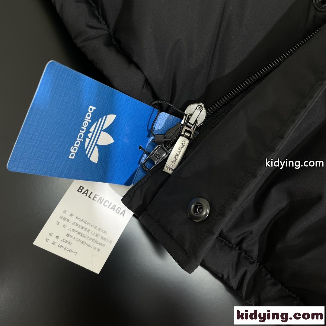 BALENCIAGA x ADIDAS ロゴ プリント バレンシアガ ダウンジャケット コピー ユニセックス-4